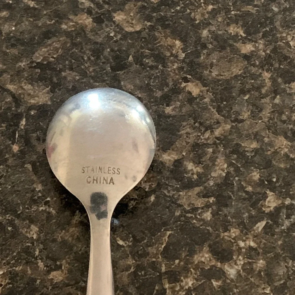 Hampton Silversmiths Bistro Black Teaspoon Spoon HF LTD Stainless Steel